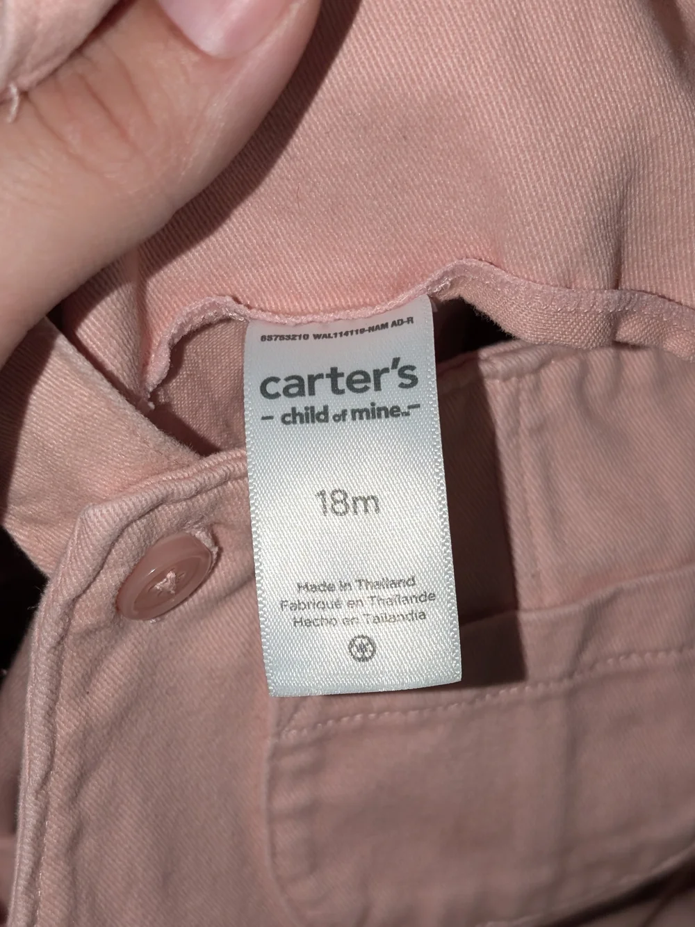 Carter's Pink Overalls with Floral Long-Sleeve Shirt